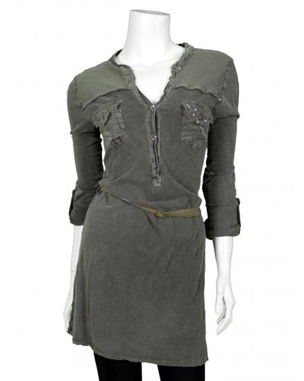 Longshirt Blusenstil in  braun von Miss Carla (Bild 1)