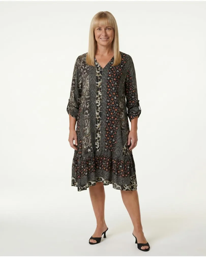 Tunika Kleid A-Linie in  schwarz von Spaziodonna (Bild 3)
