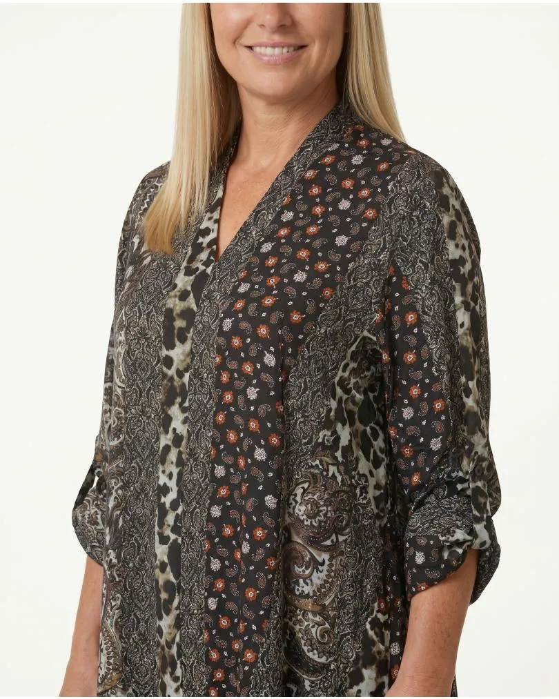 Tunika Kleid A-Linie in  schwarz von Spaziodonna (Bild 5)