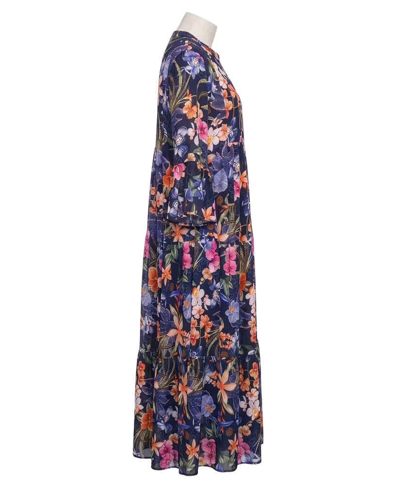 Tunika Kleid Floral in  dunkelblau von Selected Touch (Bild 2)