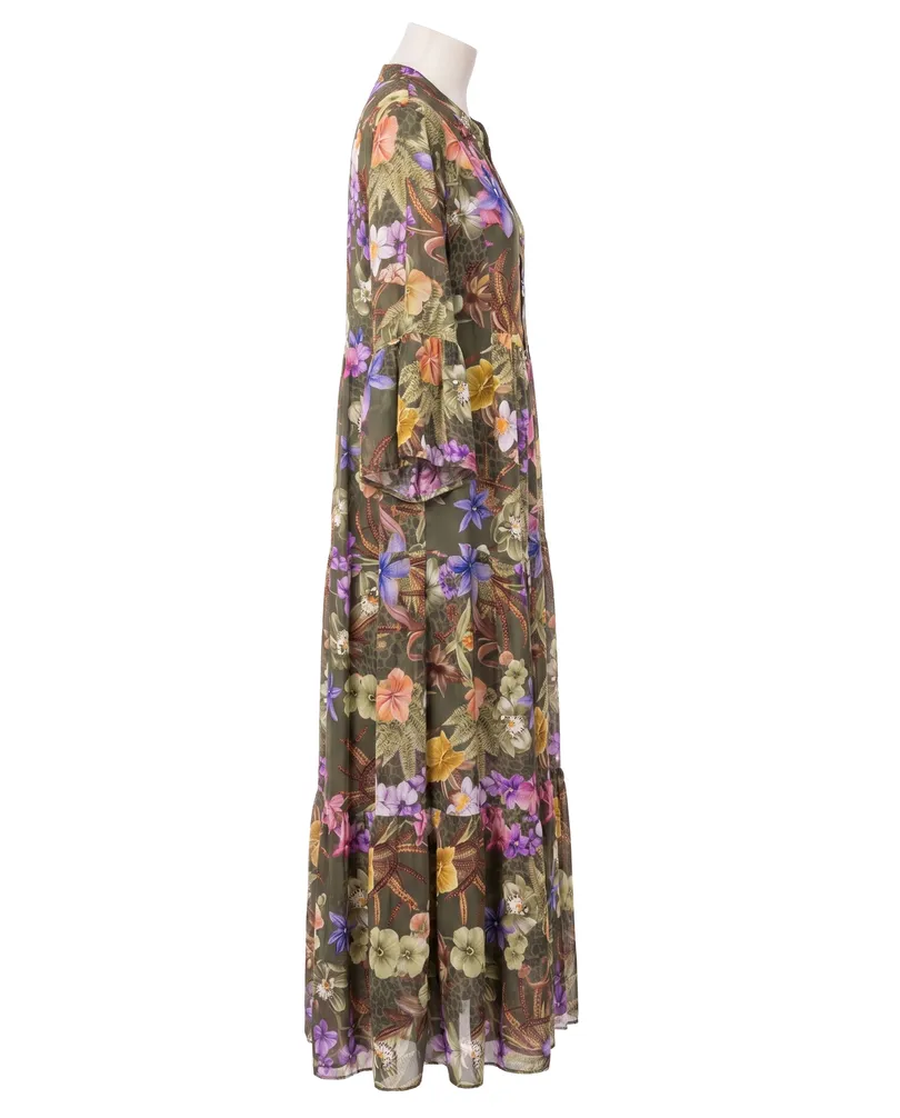 Tunika Kleid Floral in  khaki von Selected Touch (Bild 2)