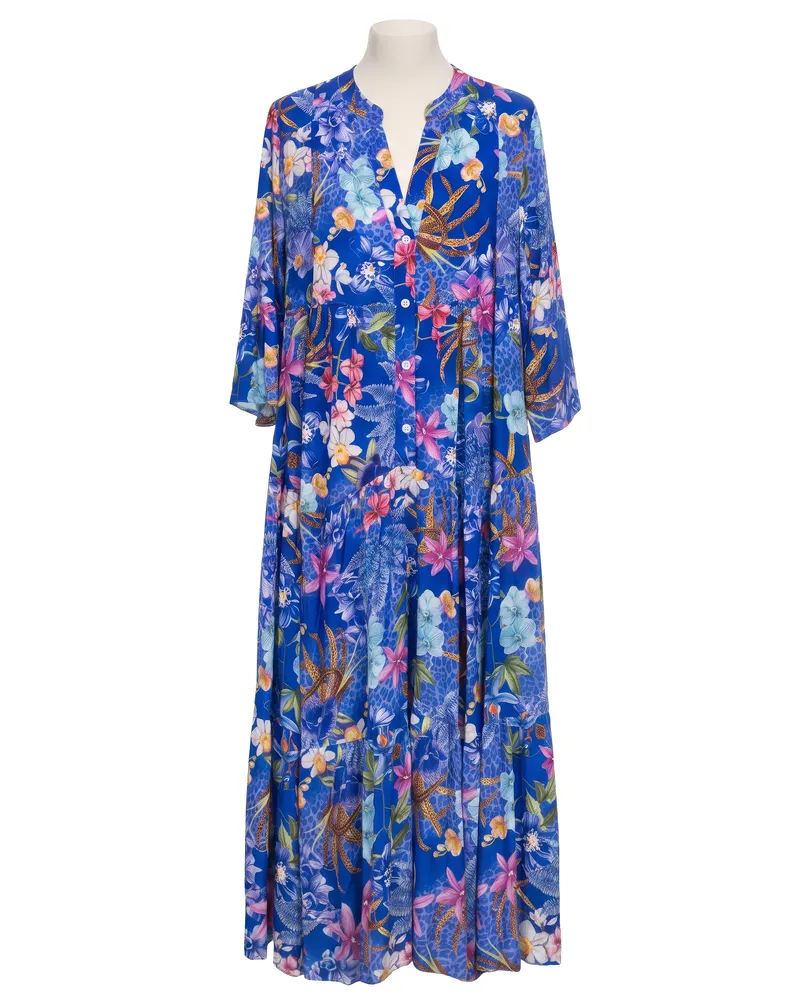 Tunika Kleid Floral in  royalblau von Selected Touch (Bild 1)