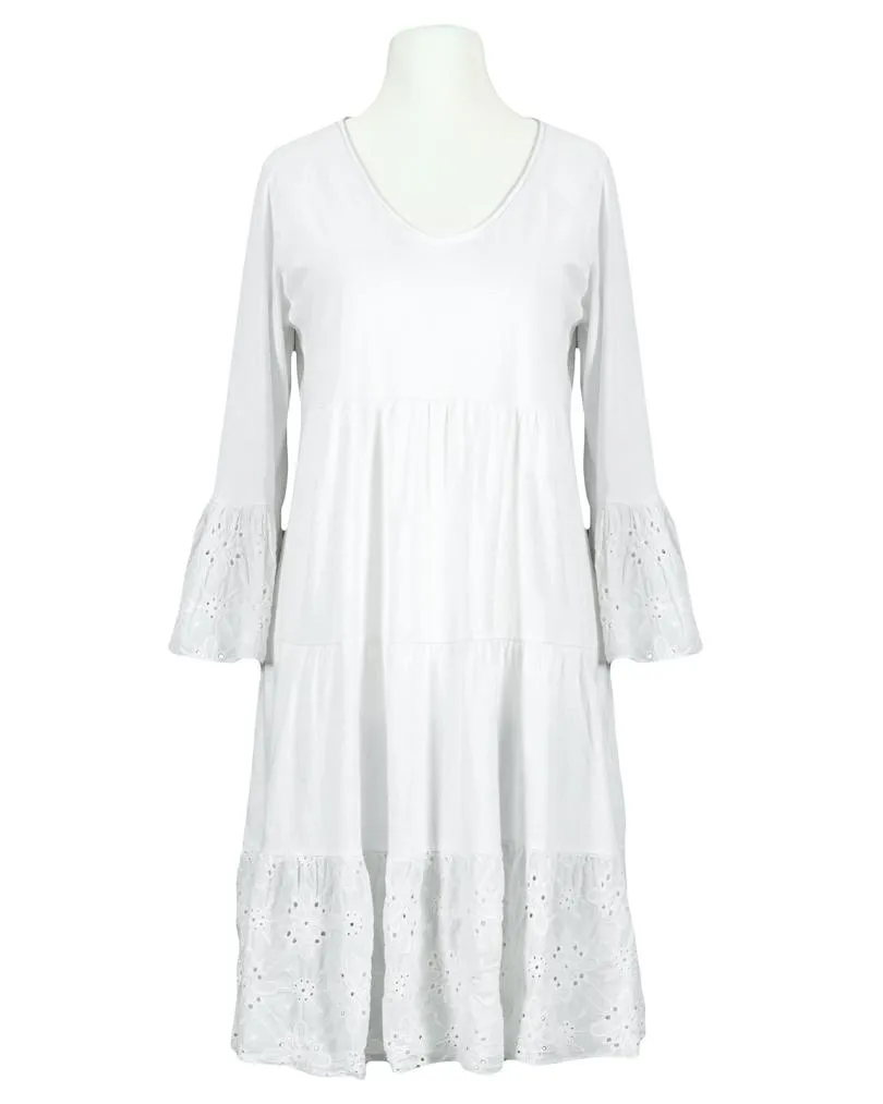 Tunika Kleid Lochstickerei in  wei� von Sarah (Bild 1)