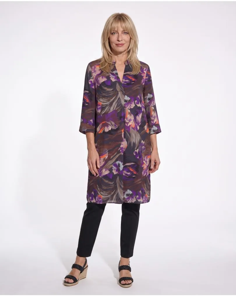Tunika Kleid mit Seide in  bunt von Made in Italy (Bild 4)