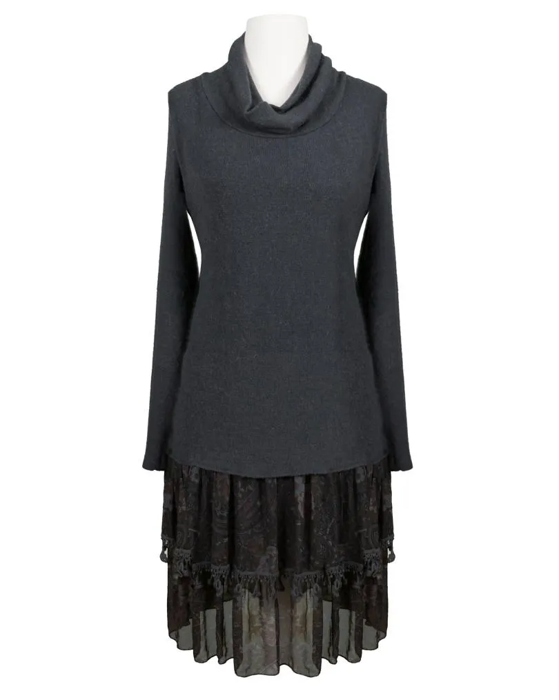 Tunika Kleid mit Seide in  grau von Diana (Bild 1)