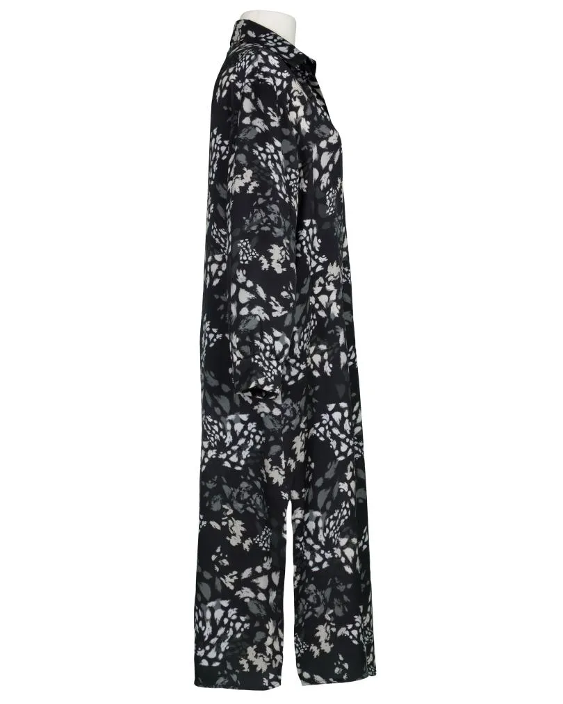 Tunika Kleid mit Seide in  schwarz von Made in Italy (Bild 2)