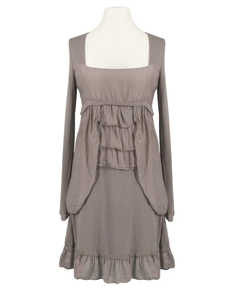 Kleid mit Volant in  taupe von les freres (Bild 1)