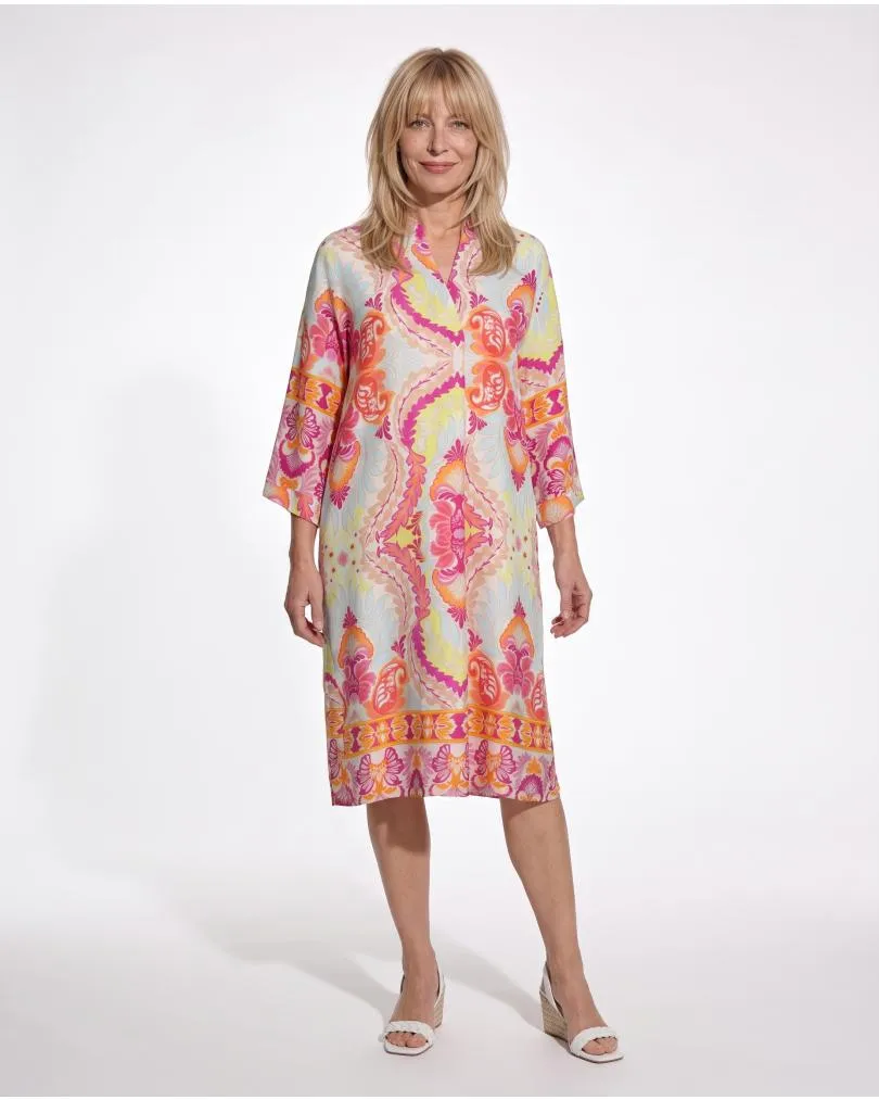 Tunika Kleid Ornamentmuster in  bunt von Sarah (Bild 3)