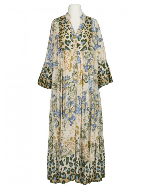 Tunika Kleid Print in beige von H. Trend