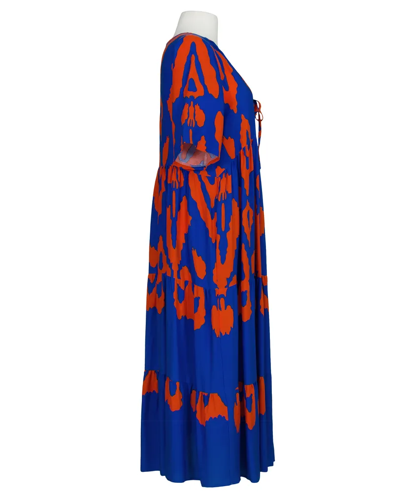 Tunika Kleid Print in  k�nigsblau von Vincenzo Allocca (Bild 2)