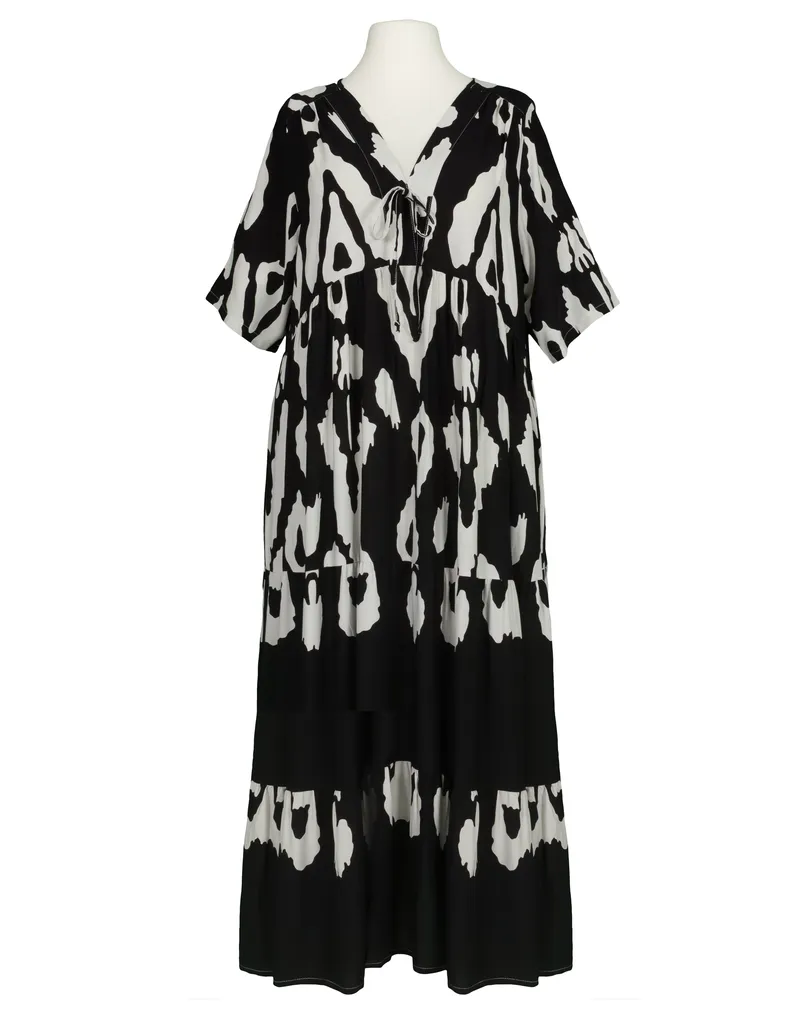 Tunika Kleid Print in  schwarz von Vincenzo Allocca (Bild 1)