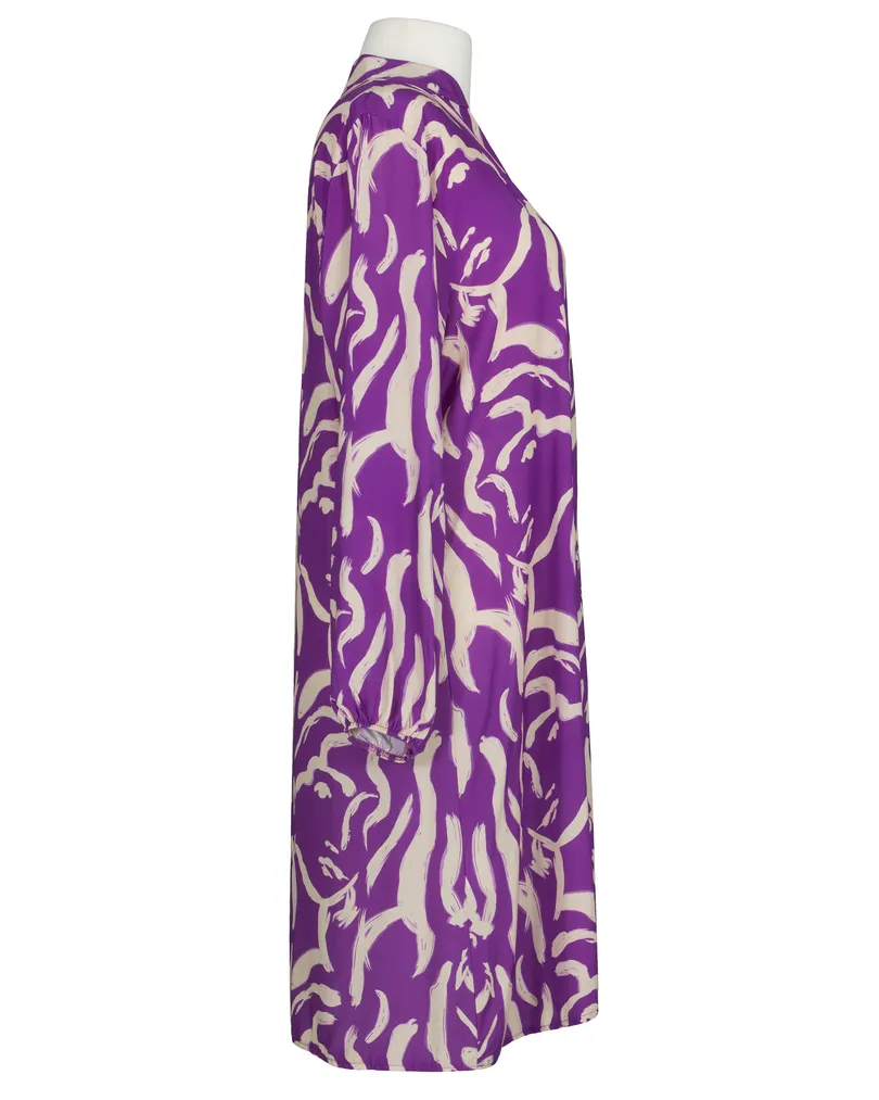 Tunika Kleid Print in  violett von Made in Italy (Bild 2)