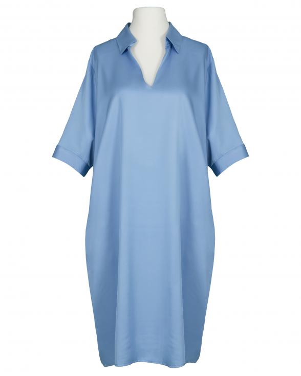 Tunika Kleid Satin in blau von Made in Italy