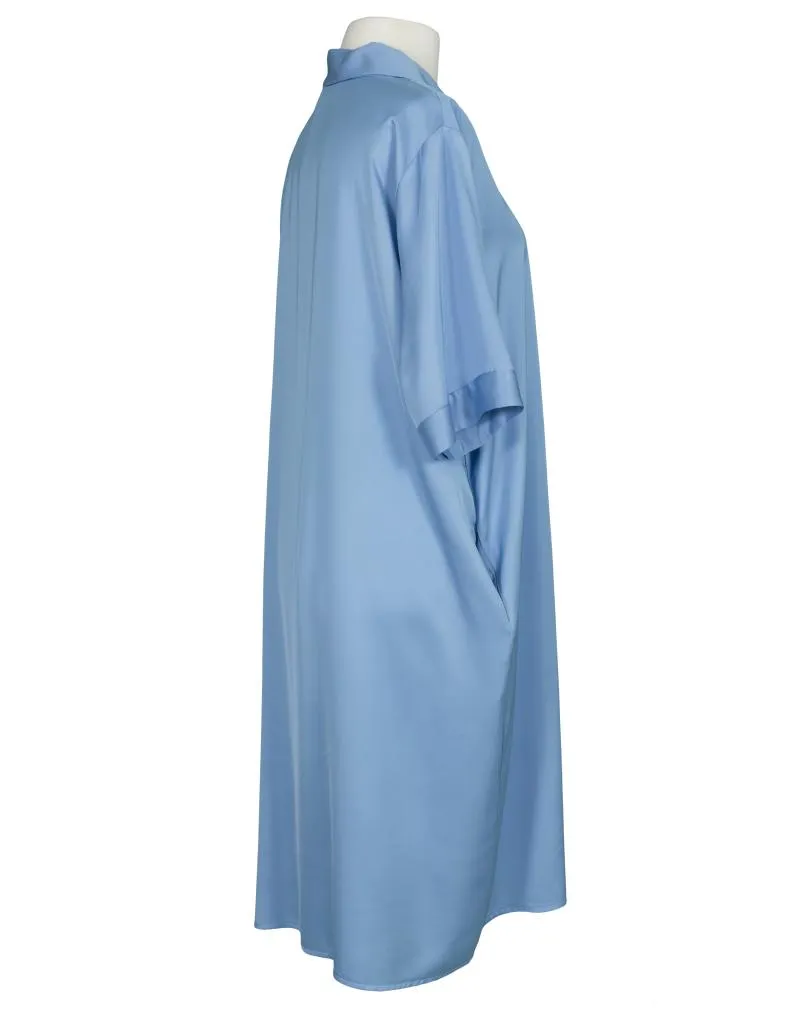 Tunika Kleid Satin in  blau von Sarah (Bild 2)