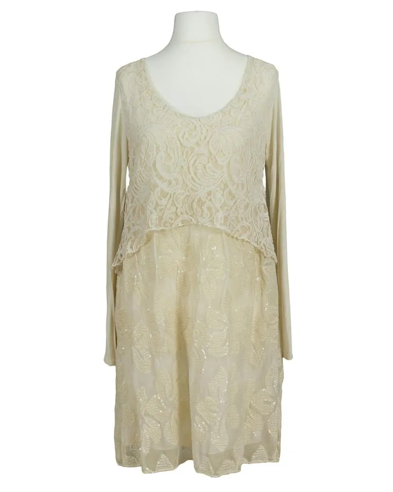 Tunika Kleid Spitze in  creme von Spaziodonna (Bild 1)