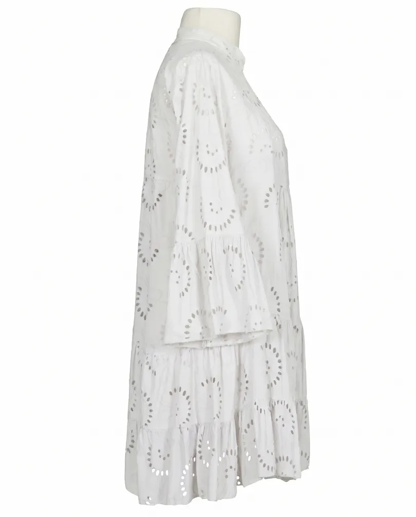 Tunika Lochstickerei in  wei� von Made in Italy (Bild 2)