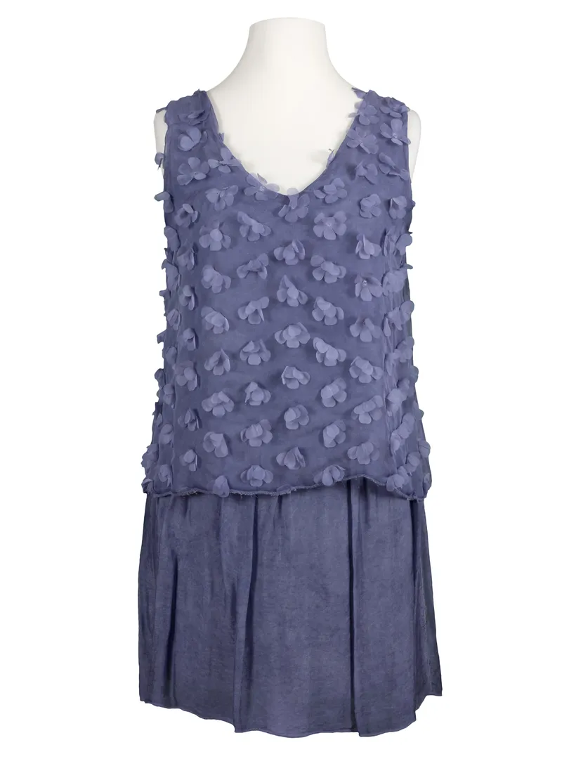 Tunika mit Seide in  blau von Diana (Bild 1)