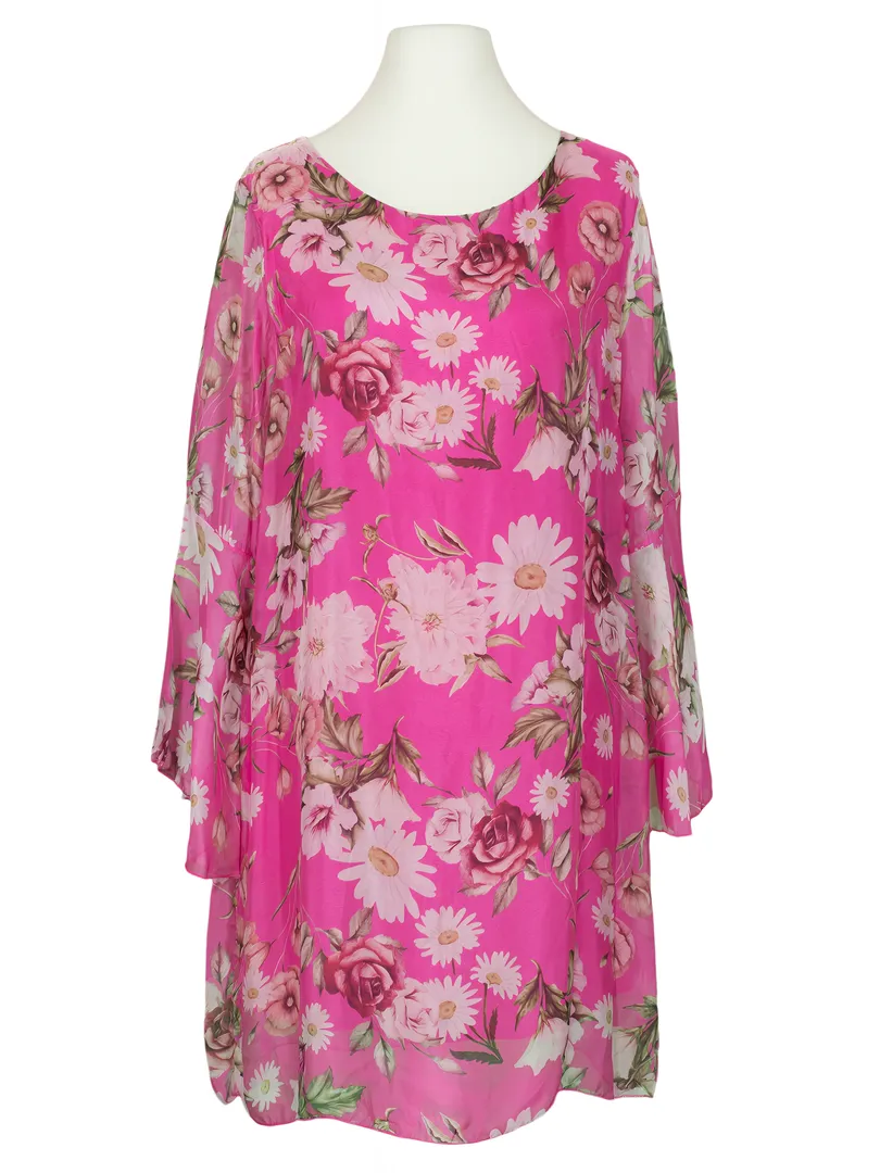 Tunika mit Seide in  pink von Made in Italy (Bild 1)