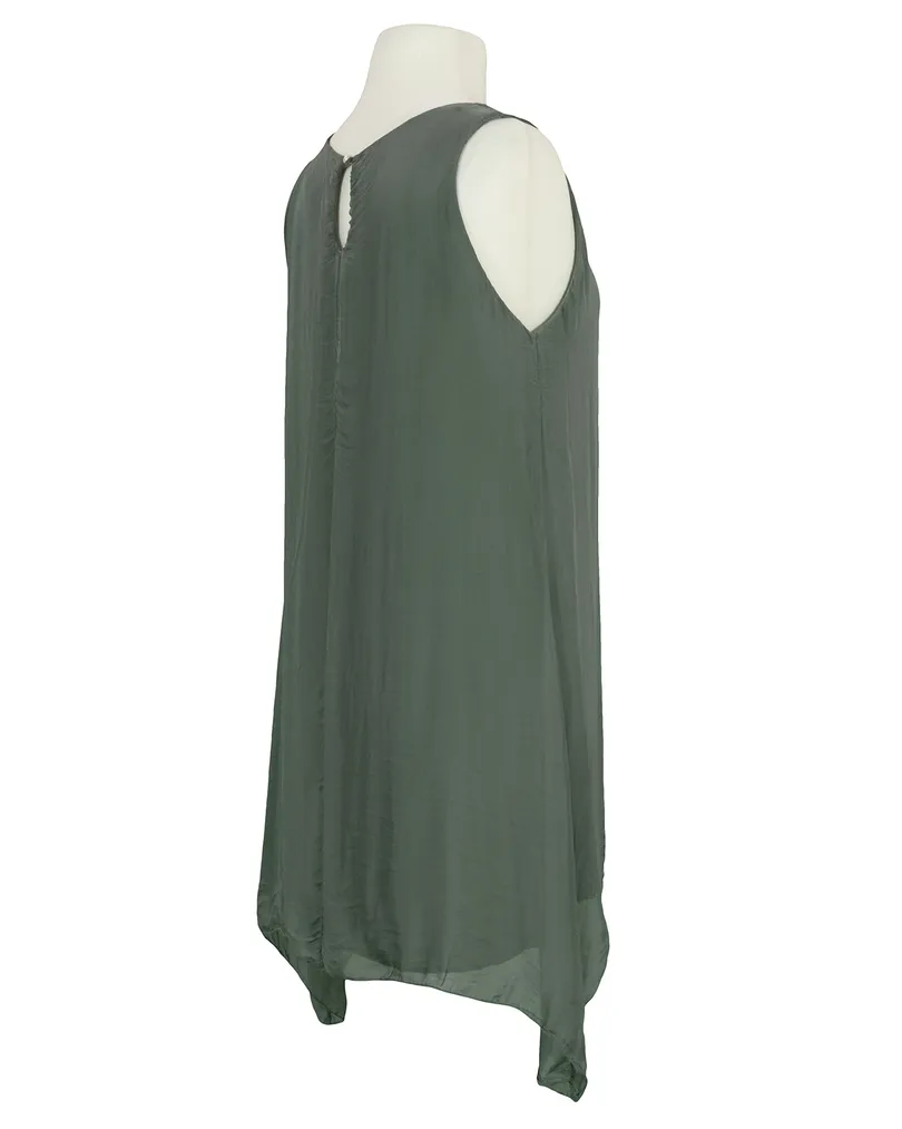 Tunika mit Seide A-Linie in  khaki von Spaziodonna (Bild 2)