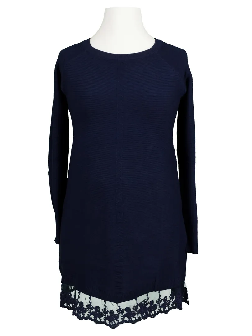 Pullover mit Spitze in  blau von Primrose (Bild 1)
