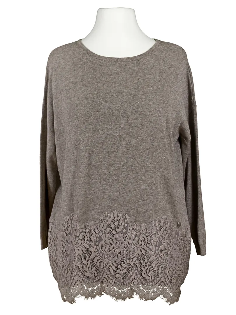 Pullover mit Spitze in  braun von Diana (Bild 1)
