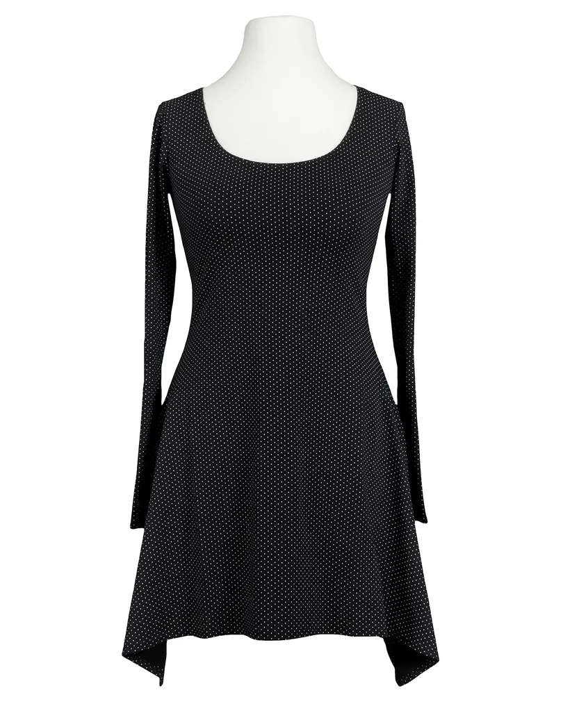 Tunika Shirt Punkte in schwarz von FASHION
