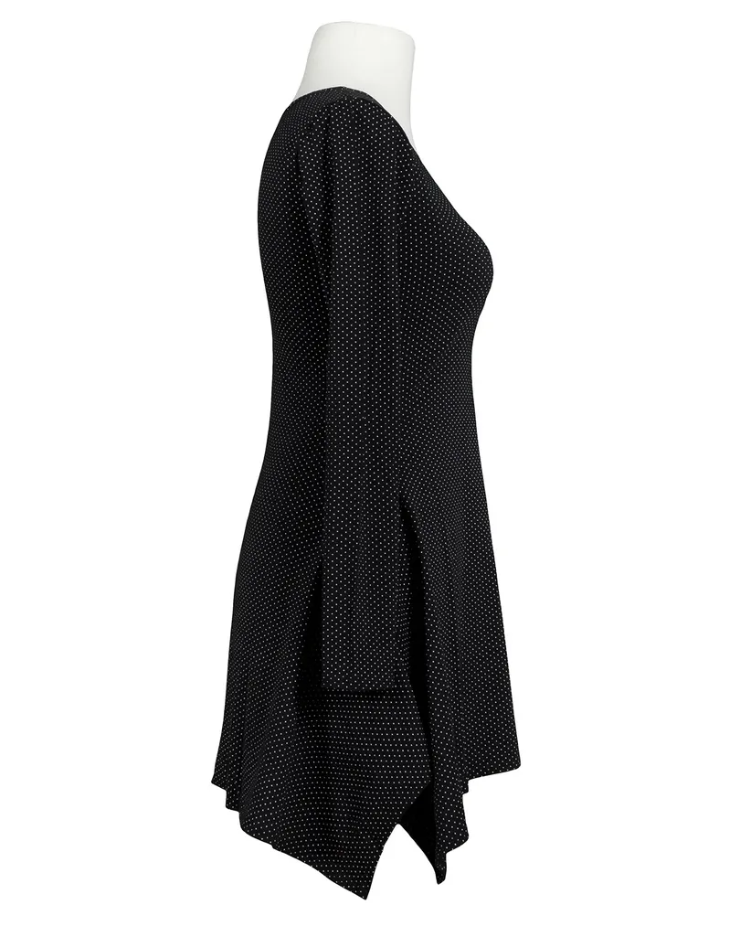 Tunika Shirt Punkte in  schwarz von FASHION (Bild 2)
