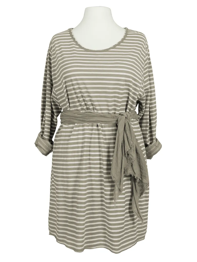 Long Shirt mit Schal in  taupe von Be Charnelle (Bild 2)