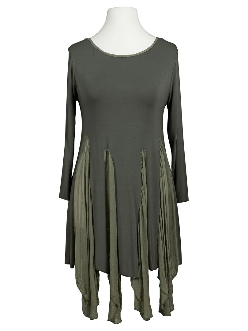 Long Shirt mit Seide in  oliv von La Contessa (Bild 1)