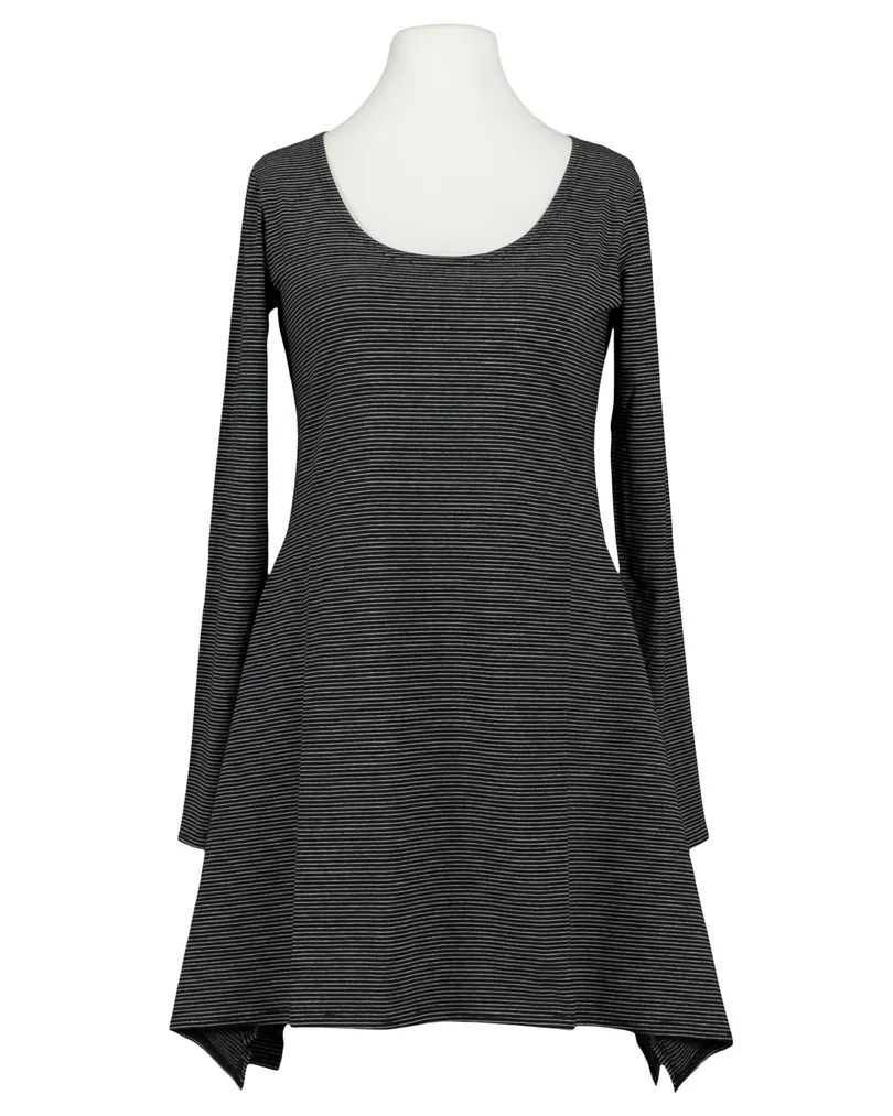 Tunika Shirt Streifen in schwarz von FASHION