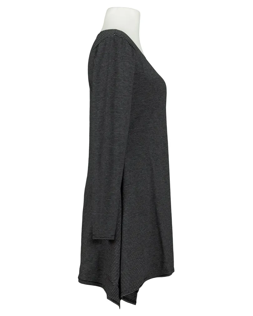 Tunika Shirt Streifen in  schwarz von FASHION (Bild 2)