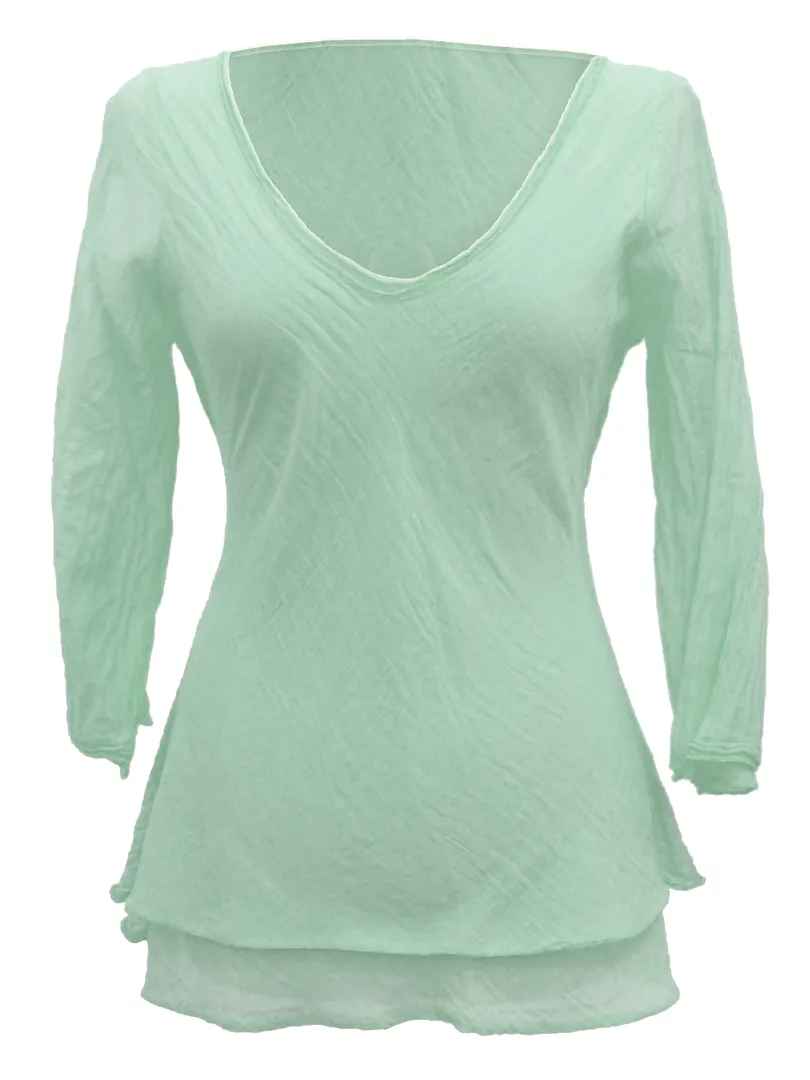 Tunika Bluse Baumwolle in  mint von RESTART (Bild 1)