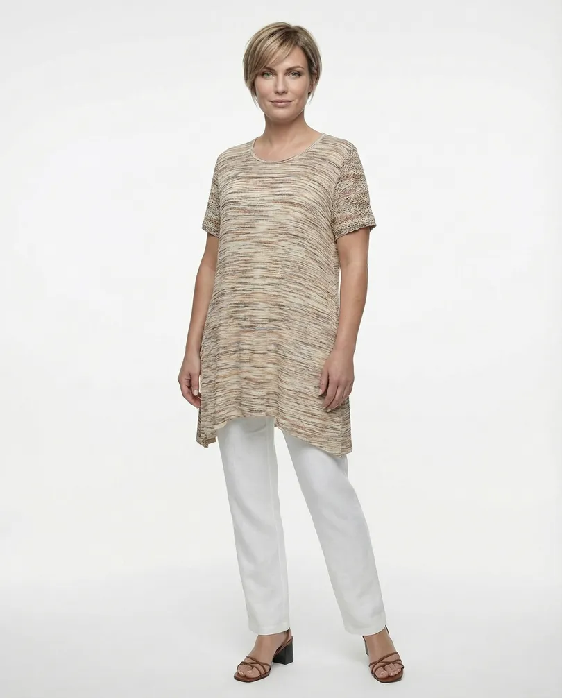 Tunikashirt A-Linie in  beige von CN-G (Bild 2)