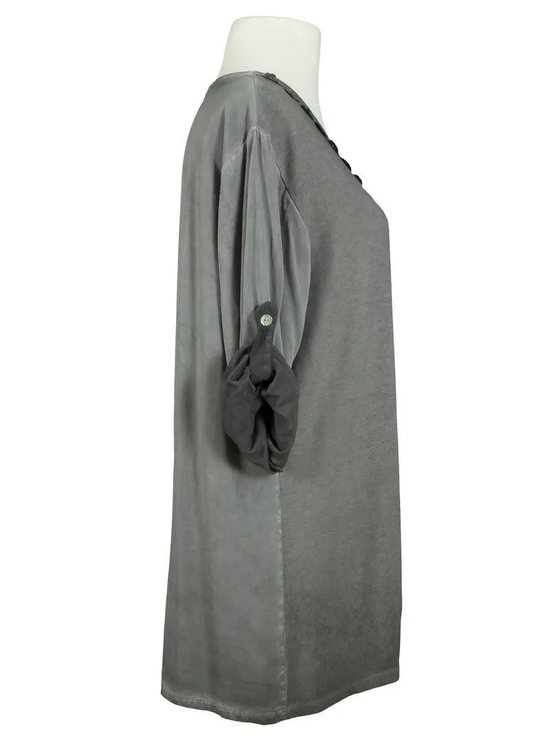 Tunikashirt mit Spitze in  grau von Spaziodonna (Bild 2)