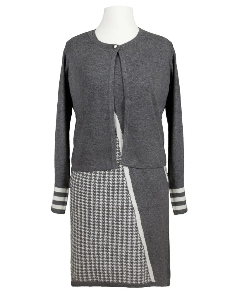 Strickkleid mit Jacke in  grau von Beauty Women (Bild 1)