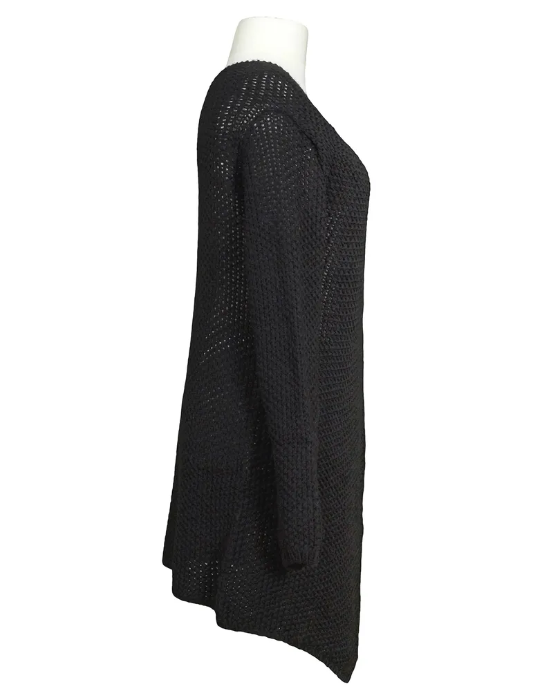 �berwurf Strickh�lle in  schwarz von N. B. Moda (Bild 2)
