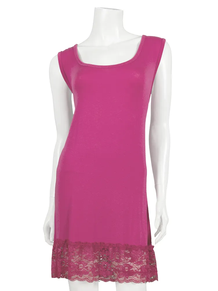 Unterkleid mit Spitze in  fuchsia von Hello Moda (Bild 1)
