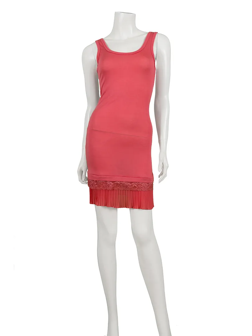 Unterkleid mit Spitze in  koralle von Diana (Bild 2)