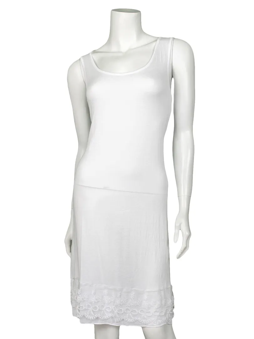 Unterkleid mit Spitze in  wei� von Pronto Moda (Bild 1)