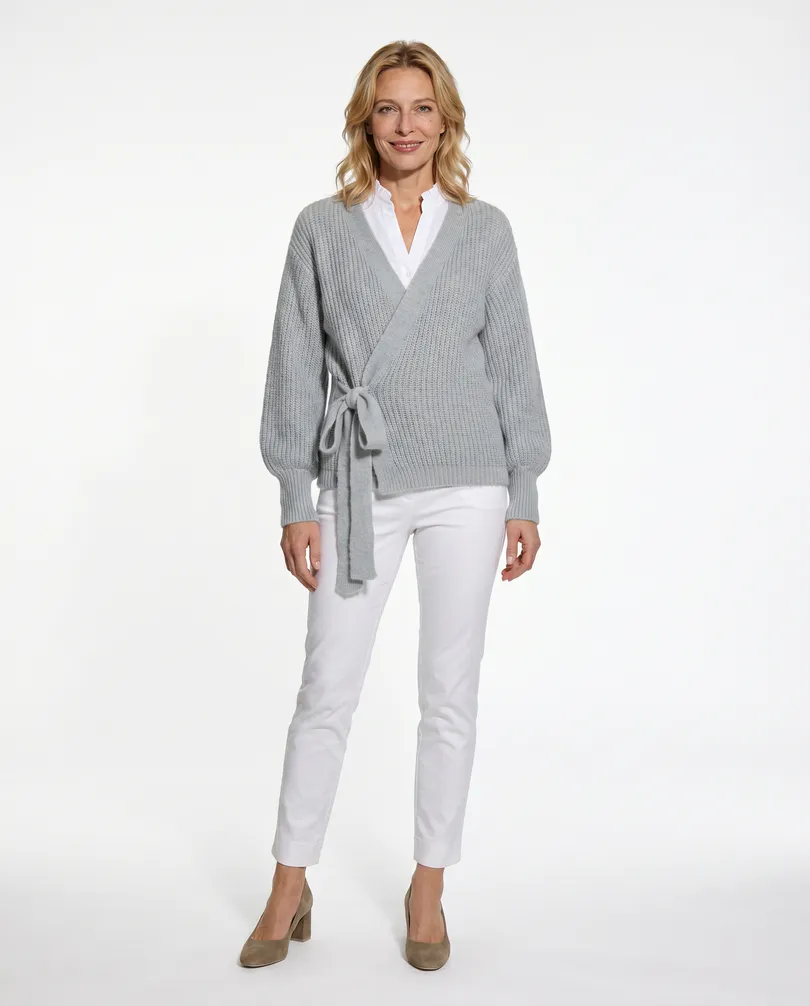 Wickel Strickjacke in  grau von Diana (Bild 3)