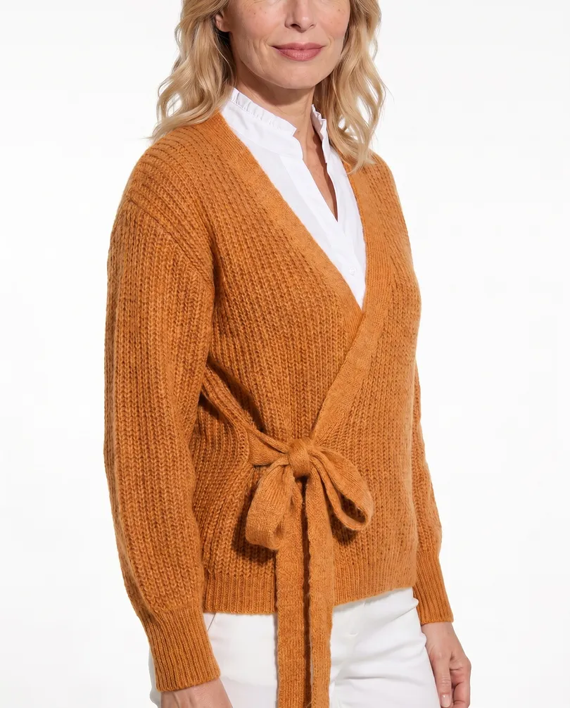 Wickel Strickjacke in  orange von Diana (Bild 4)