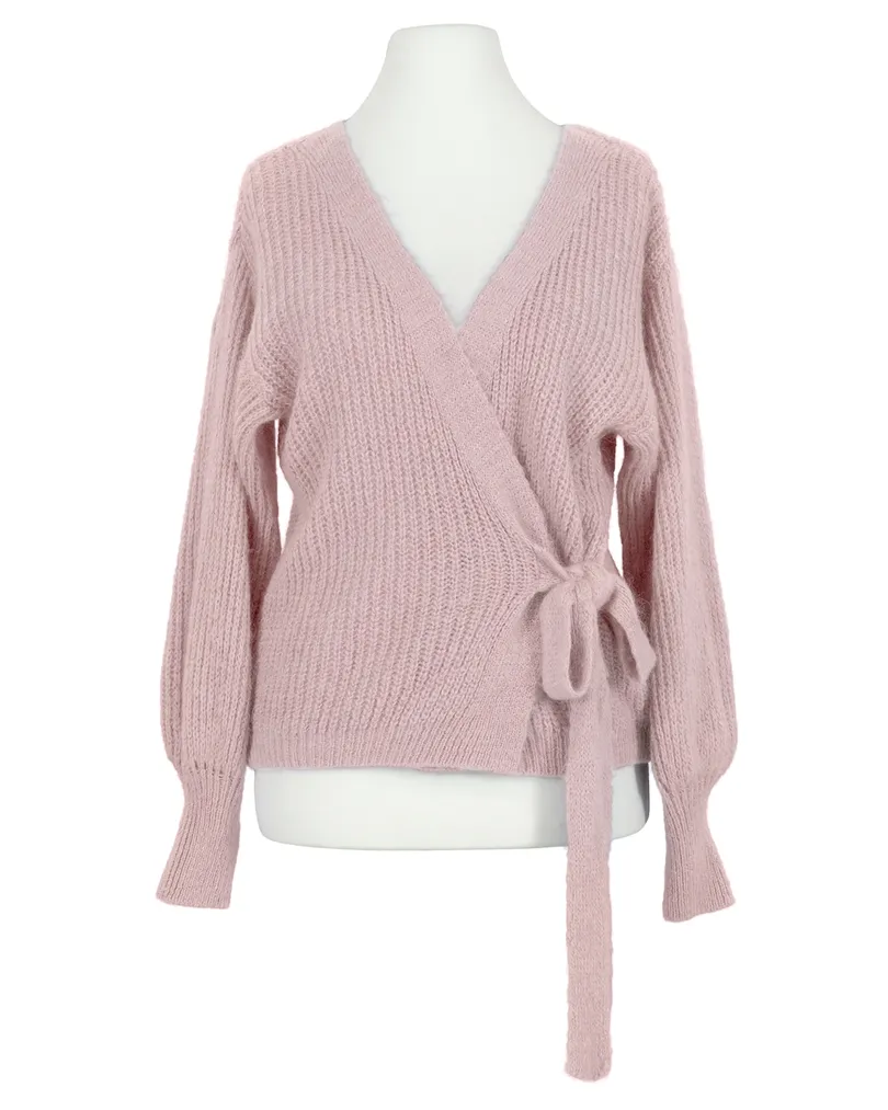 Wickel Strickjacke in rosa von Diana