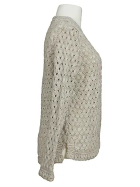 Ajour Strickjacke in  beige von Diana (Bild 2)