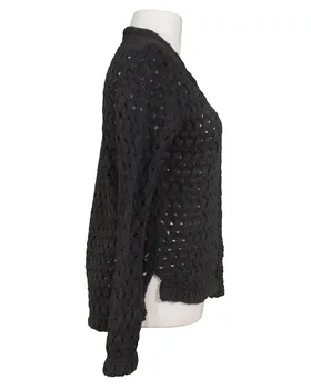 Ajour Strickjacke in  schwarz von Diana (Bild 2)