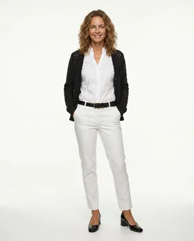Ajour Strickjacke in  schwarz von Diana (Bild 3)