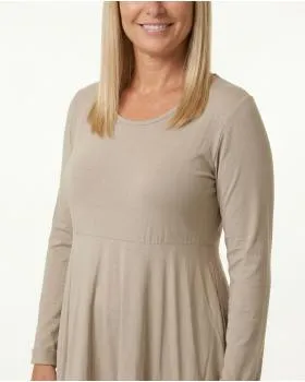 Ballonkleid in  beige von Made in Italy (Bild 4)