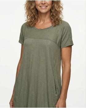 Ballonkleid Baumwolle in  khaki von Spaziodonna (Bild 2)