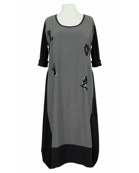 Ballonkleid mit Leinen in  schwarz von Vincenzo Allocca (Bild 1)