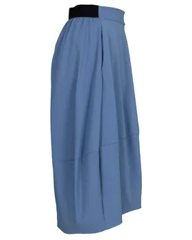 Ballonrock Jersey in  blau von Made in Italy (Bild 2)