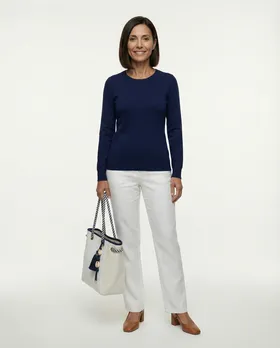 Basic Pullover in  blau von Beauty Women (Bild 2)